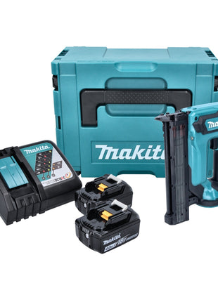 Makita DFN 350 RMJ Akku Stauchkopfnagler 18 V 15 - 35 mm + 2x Akku 4,0 Ah + Ladegerät + Makpac