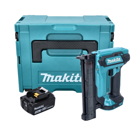 Clavadora con cabezal de batería Makita DFN 350 T1J 18 V 15 - 35 mm + 1x batería 5,0 Ah + Makpac - sin cargador