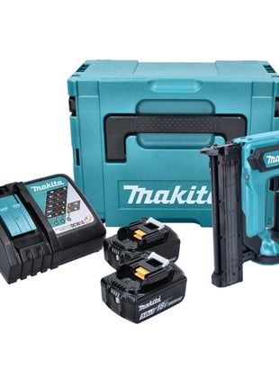 Makita DFN 350 RTJ gwoździarka akumulatorowa 18 V 15 - 35 mm + 2x akumulator 5,0 Ah + ładowarka + Makpac