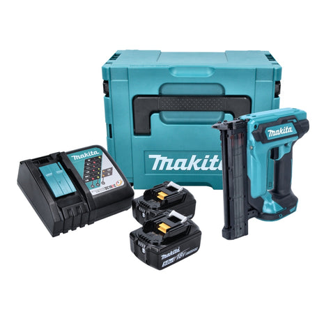 Makita DFN 350 RTJ gwoździarka akumulatorowa 18 V 15 - 35 mm + 2x akumulator 5,0 Ah + ładowarka + Makpac