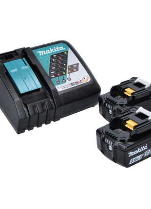 Makita DFN 350 RTJ gwoździarka akumulatorowa 18 V 15 - 35 mm + 2x akumulator 5,0 Ah + ładowarka + Makpac