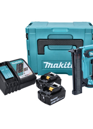 Makita DFN 350 RGJ Akku Stauchkopfnagler 18 V 15 - 35 mm + 2x Akku 6,0 Ah + Ladegerät + Makpac