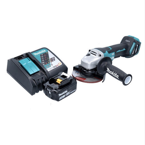 Amoladora angular a batería Makita DGA 515 RF1 18 V 125 mm sin escobillas + 1x batería 3,0 Ah + cargador