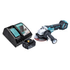 Amoladora angular a batería Makita DGA 515 RM1 18 V 125 mm sin escobillas + 1x batería 4,0 Ah + cargador