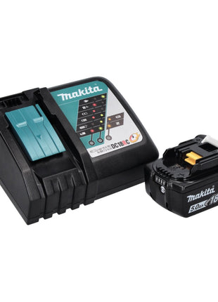 Amoladora angular a batería Makita DGA 515 RT1 18 V 125 mm sin escobillas + 1x batería 5,0 Ah + cargador