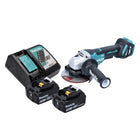 Amoladora angular a batería Makita DGA 515 RT 18 V 125 mm sin escobillas + 2x baterías 5,0 Ah + cargador