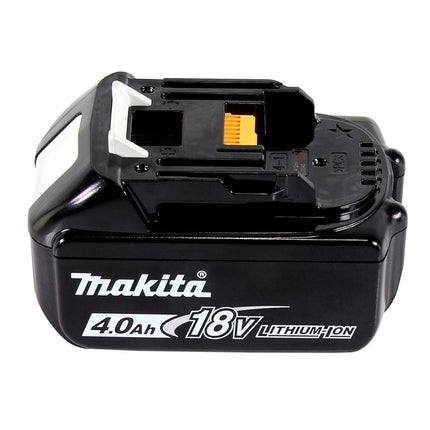 Amoladora angular a batería Makita DGA 515 M1J 18 V 125 mm sin escobillas + 1x batería 4,0 Ah + Makpac - sin cargador