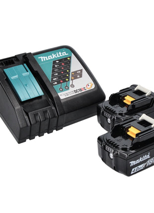 Meuleuse d'angle sur batterie Makita DGA 515 RMJ 18 V 125 mm sans balais + 2x batteries 4,0 Ah + chargeur + Makpac