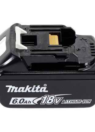 Amoladora angular a batería Makita DGA 515 G1J 18 V 125 mm sin escobillas + 1x batería 6,0 Ah + Makpac - sin cargador