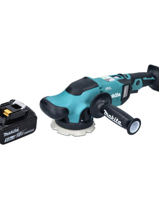 Pulidora excéntrica a batería Makita DPO 500 T1 18 V 125 mm sin escobillas + 1x batería 5,0 Ah - sin cargador