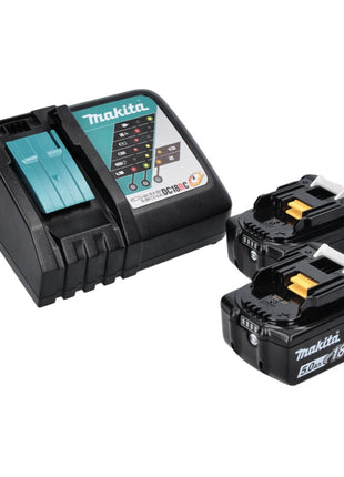 Pulidora excéntrica a batería Makita DPO 500 RT 18 V 125 mm sin escobillas + 2x baterías 5,0 Ah + cargador