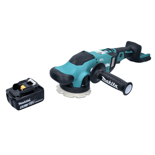 Pulidora excéntrica a batería Makita DPO 500 G1 18 V 125 mm sin escobillas + 1x batería 6,0 Ah - sin cargador