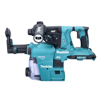 Makita DHR 280 ZJ Martillo a batería 2x18V / SDS-Plus / Brushless + Makpac 3 - Sin batería, sin cargador incluidos