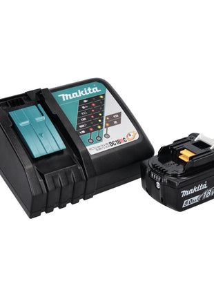 Makita DUB 186 RT1 Akumulatorowa dmuchawa do liści 18 V + 1x akumulator 5,0 Ah + ładowarka + worek zbiorczy