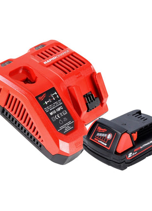 Clé à chocs sans fil Milwaukee M18 FIWF12-201 FC 18 V 300 Nm 1/2" sans balai + 1x batterie 2,0 Ah + chargeur