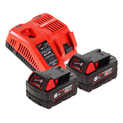 Milwaukee M18 FIWF12-602 FC Visseuse à percussion sans fil 1/2" 300 Nm 18V Brushless + 2x Batteries 6,0 Ah + Chargeur