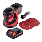 Lijadora excéntrica a batería Milwaukee M18 BOS125-201 18 V 125 mm + 1x batería 2,0 Ah - sin cargador