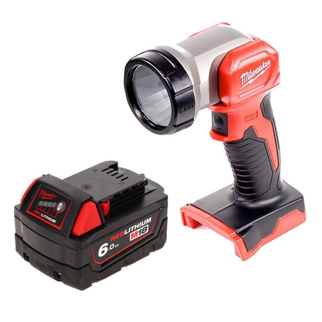 Milwaukee M18 TLED Lampe torche LED + 1x Batterie 6,0 Ah - sans chargeur