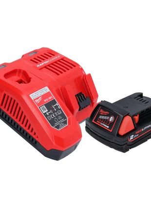 Amoladora angular a batería Milwaukee M18 CAG115XPDB-201 18 V 115 mm sin escobillas + 1x batería 2,0 Ah + cargador