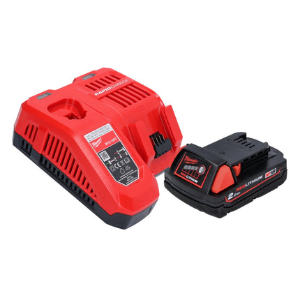Milwaukee M18 CAG115XPDB Meuleuse d'angle sans fil 115mm 18V Brushless + 1x Batterie 2,0Ah + Chargeur