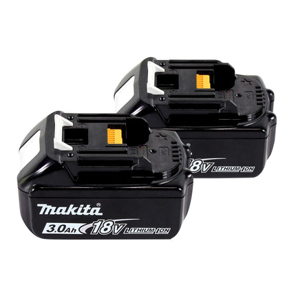 Makita Power Source Kit 18 V ( 197952-5 ) avec 2x BL 1830 B batterie rechargeable 3,0 Ah + DC 18 RC chargeur + Makpac