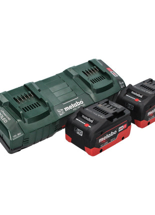 Desbrozadora de batería Metabo FSD 36-18 LTX BL 40 36 V (2x 18 V) mango redondo sin escobillas + 2x batería 8,0 Ah + cargador doble + correa trasera