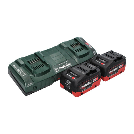 Metabo FSD 36-18 LTX BL 40 Débroussailleuse sans fil 36 V (2x 18 V) manche rond brushless + 2x Batteries 10,0 Ah + Chargeur double + Sangle arrière