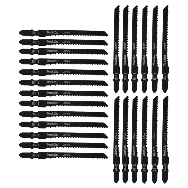 Makita BR-13 Lames de scie sauteuse pour le bois 70 mm pour scies sauteuses à queue en T 25 pcs. (A-85793-25)