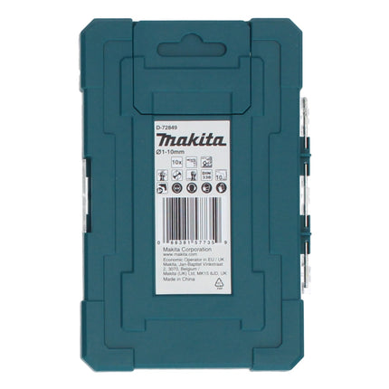 Juego de brocas Makita Brocas para metal HSS 10 piezas (D-72849)
