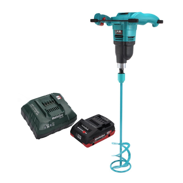 Batidora de mano a batería Collomix Xo 20 NC 18 V 40 l + agitador WK 140 HF 140 mm + 1x batería 4,0 Ah + cargador