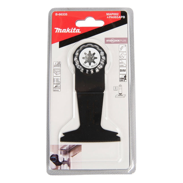 Makita MAP002 hoja de sierra de inmersión Starlock Plus 65 x 50 mm 4 piezas (4x B-66335)