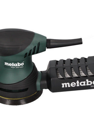 Lijadora excéntrica Metabo FSX 200 Intec 240 W 125 mm + 2x Juego de lijado TURTLE Toolbrothers + estuche