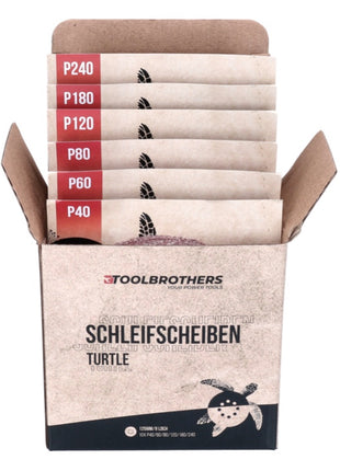 Güde EXS 125 E Exzenterschleifer 380 Watt 125 mm ( 58130 ) + 2x Toolbrothers TURTLE Schleifset - Toolbrothers