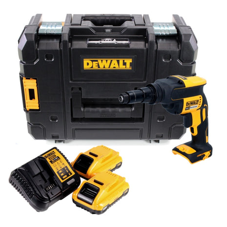 Atornillador universal inalámbrico DeWalt DCF 622 L2 18 V 34 Nm sin escobillas + 2x baterías 3,0 Ah + cargador + TSTAK