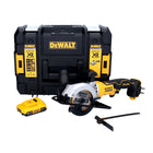 Sierra circular a batería DeWalt DCS 571 18 V 115 mm sin escobillas + 1x batería 2,0 Ah + TSTAK - sin cargador