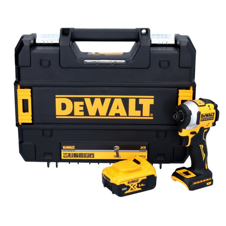 DeWalt DCF 850 Akku Schlagschrauber 18 V 205 Nm 1/4" Brushless + 1x Akku 5,0 Ah + TSTAK - ohne Ladegerät - Toolbrothers