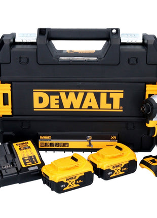 DeWalt DCF 850 P2 Akku Schlagschrauber 18 V 205 Nm 1/4" Brushless + 2x Akku 5,0 Ah + Ladegerät + TSTAK - Toolbrothers