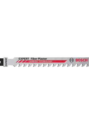 Bosch EXPERT Fiber Plaster T 141 HM hoja de sierra de calar 100 mm 3 piezas (2608900563) Tecnología de carburo