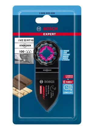 Bosch Expert AVZ 32 RT10 Dedo abrasivo Starlock 32 x 50 mm (2608900039) Tecnología de carburo para herramientas multifuncionales