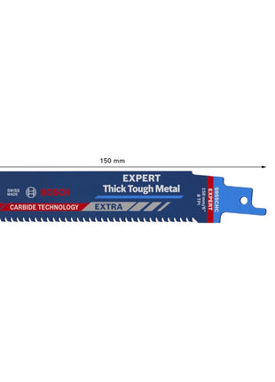 Lame de scie alternative Bosch EXPERT Thick Tough Metal S 955 CHC 150 mm 10 pièces (2608900367) Carbide Technology