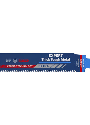 Bosch EXPERT Thick Tough Metal S 955 CHC hoja de sierra de sable 150 mm 10 piezas (2608900367) Tecnología de carburo