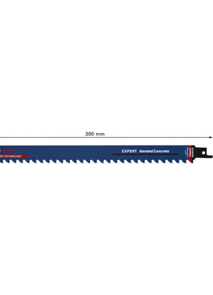 Bosch EXPERT Aerated Concrete S 1241 HM hoja de sierra de sable 300 mm 1 pieza (2608900410) Carbide Technology