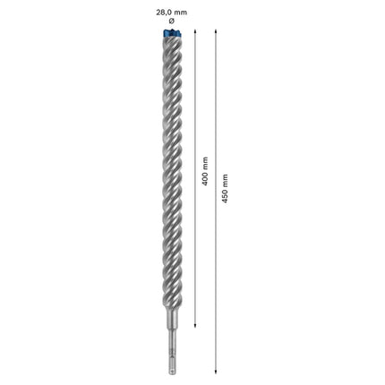 Bosch Expert SDS plus 7X taladro percutor 28 x 450 mm (2608900154) 4 filos Tecnología Carbide