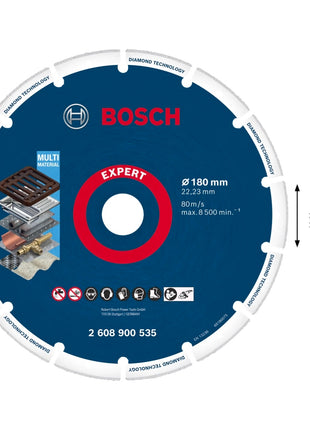 Disco de corte Bosch Expert Diamond Metal Wheel 180 x 22,23 mm (2608900535) Diamond Technology