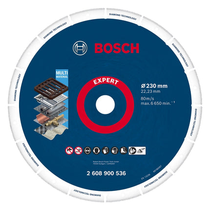 Disco de corte Bosch Expert Diamond Metal Wheel 230 x 22,23 mm (2608900536) Diamond Technology