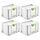 Festool Systainer T-LOC SYS-COMBI 2 Tool case 396 x 296 x 270mm, 4 pcs. (4x 200117)