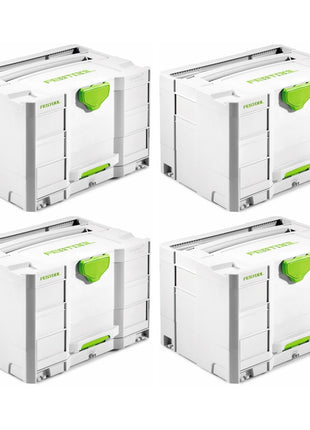 Festool Systainer T-LOC SYS-COMBI 2 Coffret à outils 396 x 296 x 270mm, 4 pcs. (4x 200117)