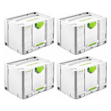 Festool Systainer T-LOC SYS-COMBI 2 Tool case 396 x 296 x 270mm, 4 pcs. (4x 200117)