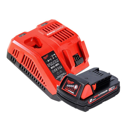 Taladro percutor a batería Milwaukee M18 BH-201FC 18 V 1,2 J SDS plus + 1x batería 2,0 Ah + cargador