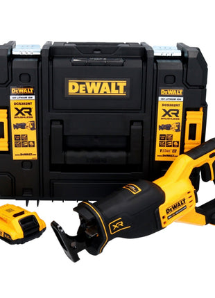 Sierra alternativa a batería DeWalt DCS 382 NT 18 V sin escobillas + 1x batería 2,0 Ah + TSTAK - sin cargador